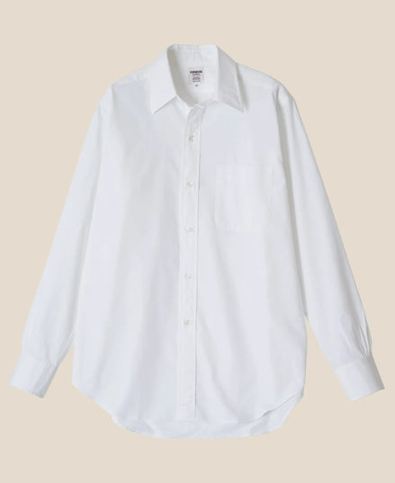 Ametora 白色赤耳 Poplin 直領襯衫
