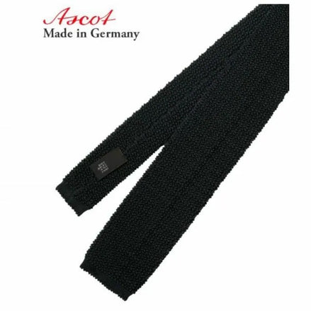 Tie German Collection Knit Ascot Black ASNS019AMS/ASOS019AMS/ASKS019AAS/ASPS019AMS