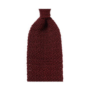 Tie German Collection Knit Ascot Burgundy ASQS013AS