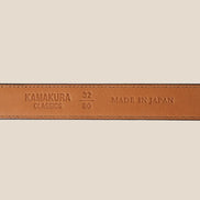 黃銅馬蹄釦 2.5cm 麂皮皮帶