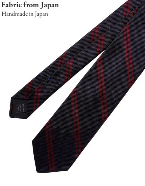 Kamakura Classic Black Tie Navy Stripe BMGS021AAR