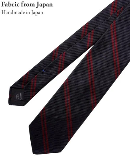 Kamakura Classic Black Tie Navy Stripe BMGS021AAR
