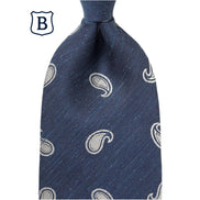Tie BREUER X Kamakura Shirts Navy Tear Drop BROS132AAP