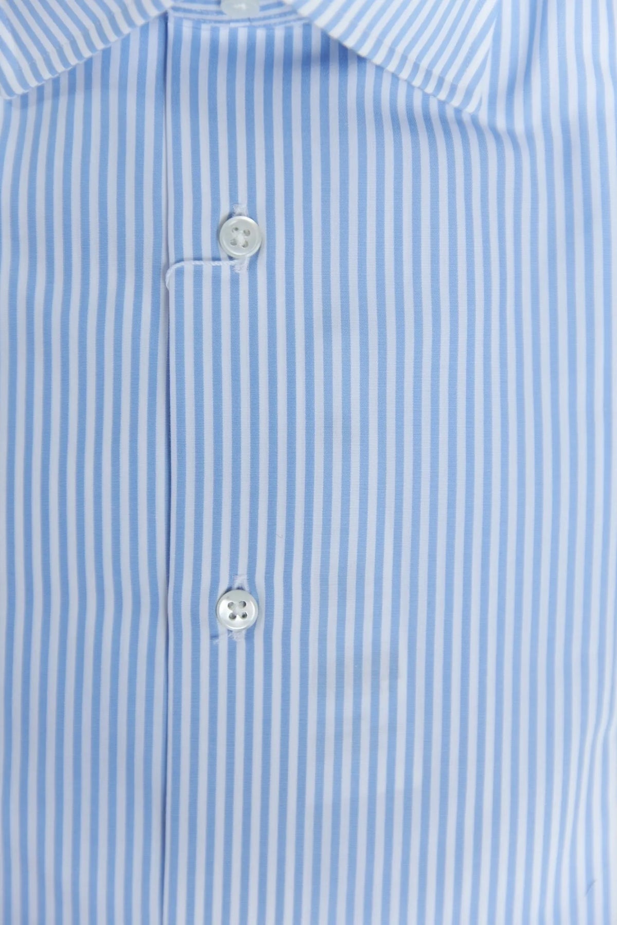 Tokyo Slim Fit - 寬角領府綢棉條紋襯衫