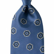 Tie English Archive Collection Blue Geometric Pattern GMMS072AAK