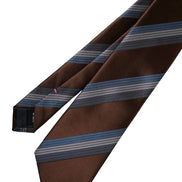 Tie English Archive Collection Brown/Blue/Grey Stripes GMQA034AR