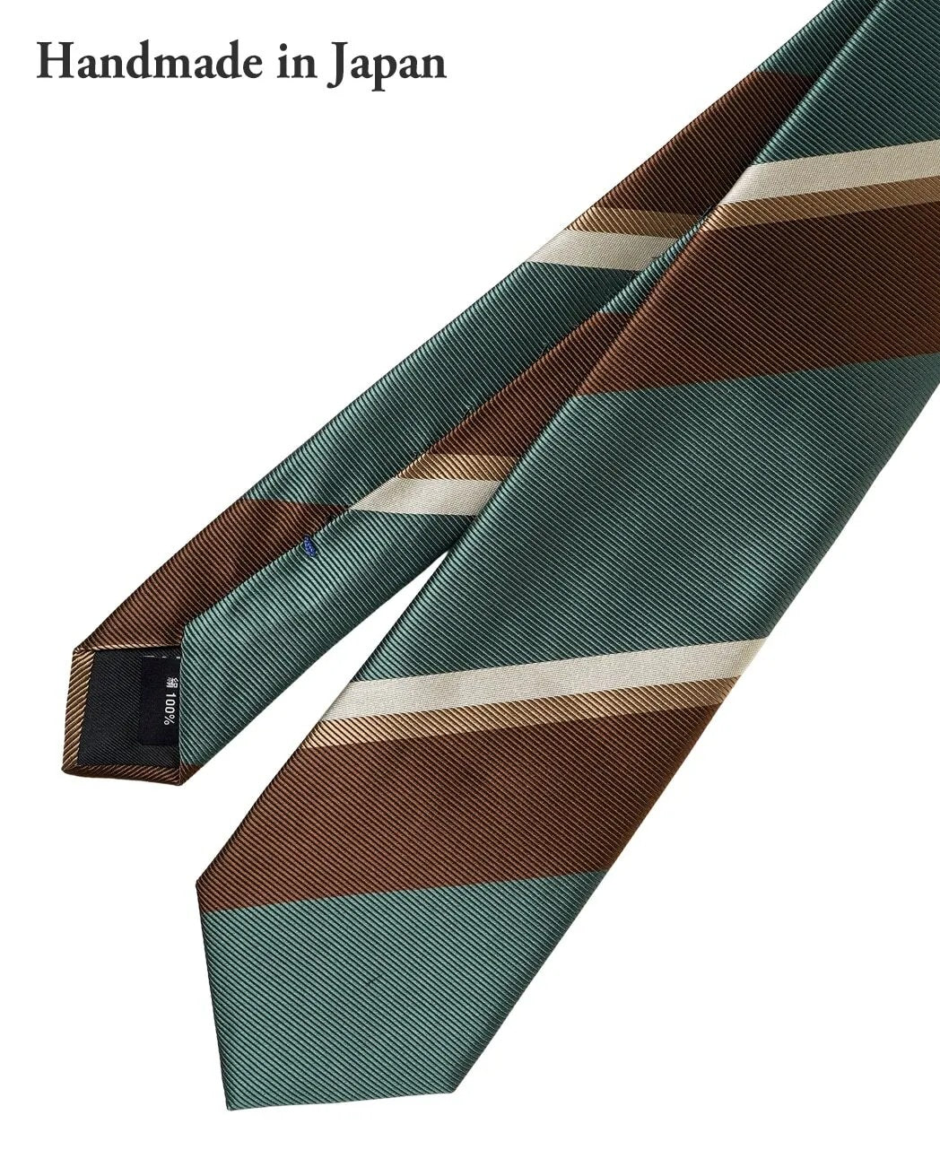 Tie English Archive Collection Green / Brown Stripe GMRS045AR