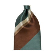 Tie English Archive Collection Green / Brown Stripe GMRS045AR