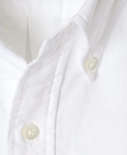 Vintage Ivy 白色 Oxford 套頭鈕扣領襯衫