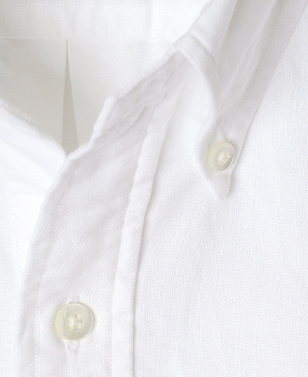 Vintage Ivy 白色 Oxford 套頭鈕扣領襯衫
