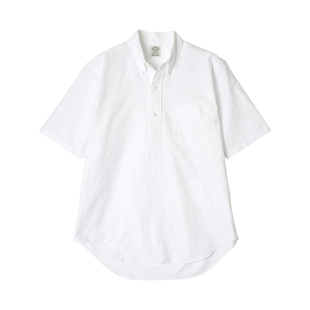 Vintage Ivy 白色 Oxford 套頭鈕扣領襯衫