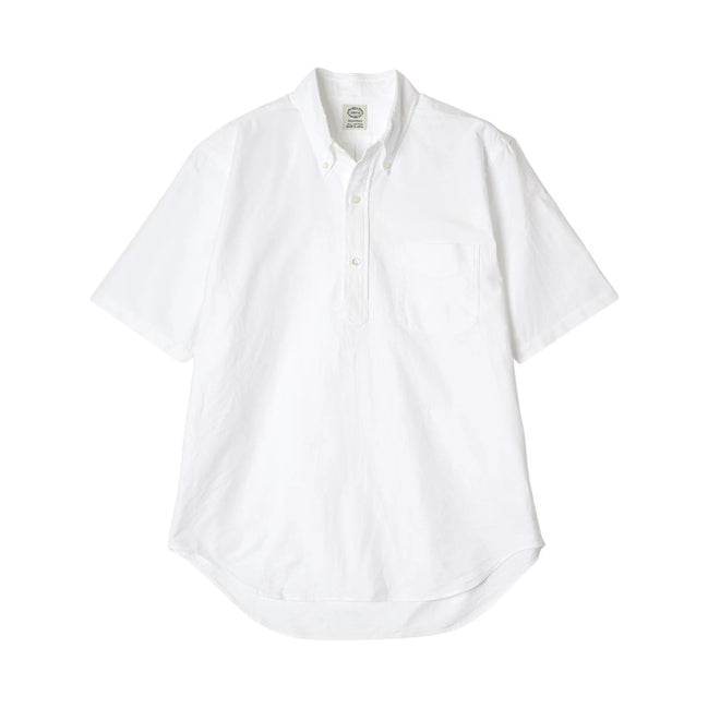 Vintage Ivy 白色 Oxford 套頭鈕扣領襯衫