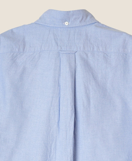 Vintage Ivy 藍色 Oxford 套頭鈕扣領襯衫