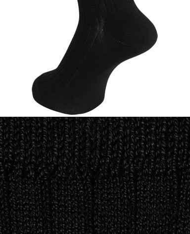 HALISON Supima Cotton 彈力紳士襪Black