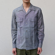Kamakura Classics 復古靛藍 Chambray 開領襯衫