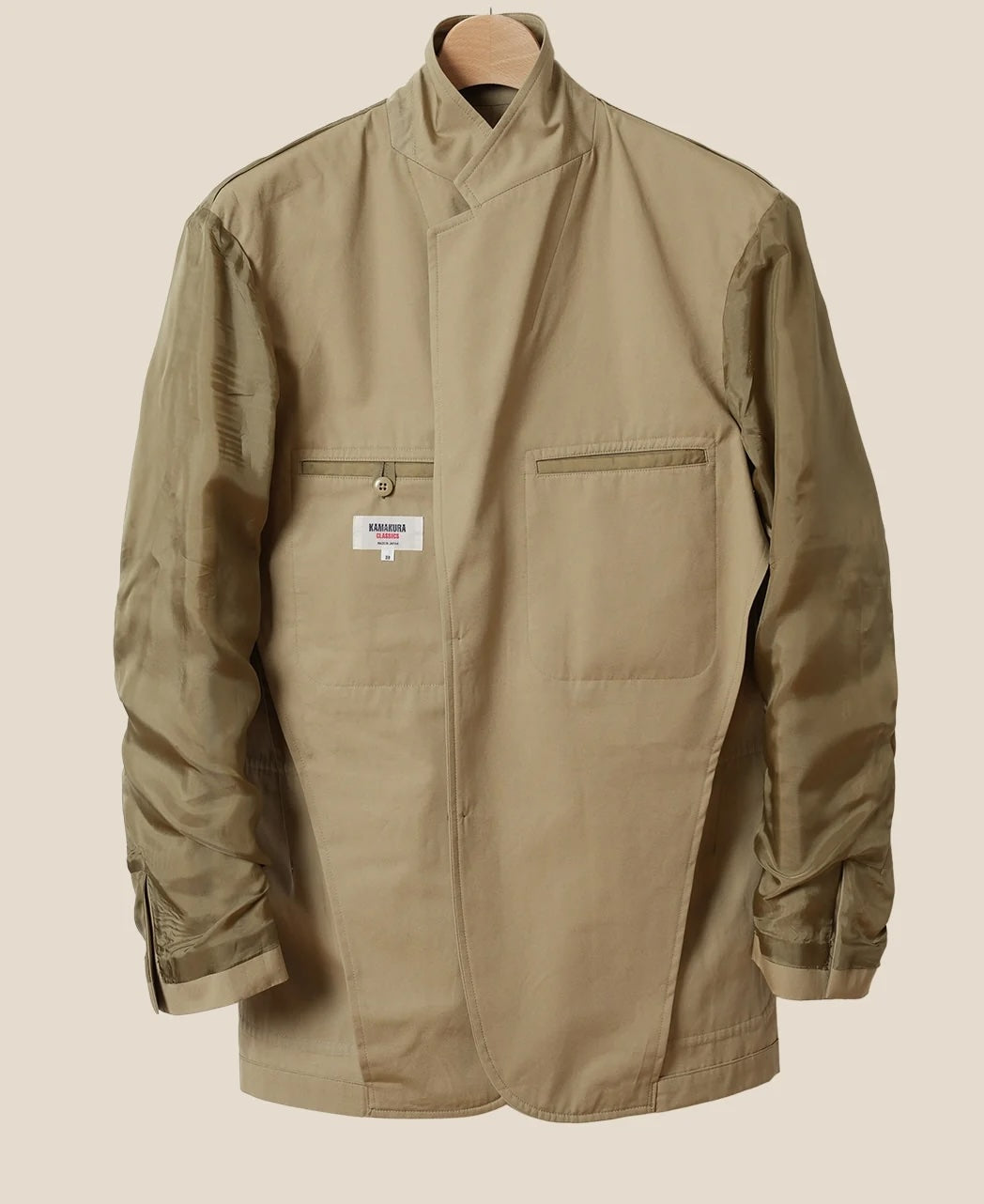 Beige 棉質抗風雨布 Ivy Jacket