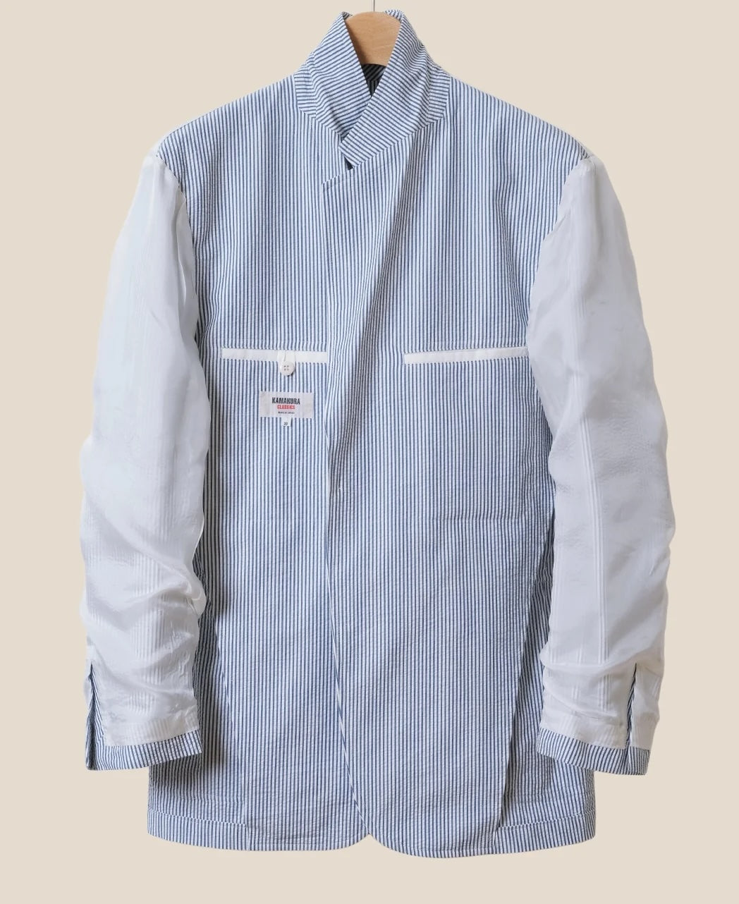 泡泡紗條紋無結構 Ivy Jacket