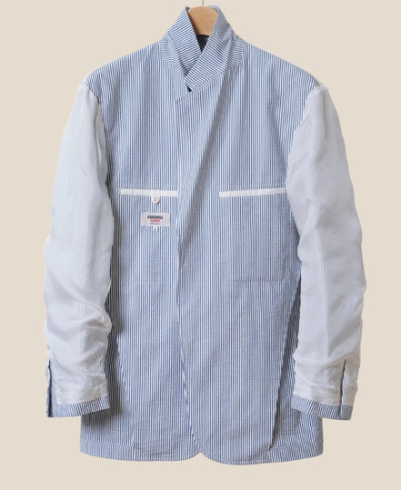 泡泡紗條紋無結構 Ivy Jacket