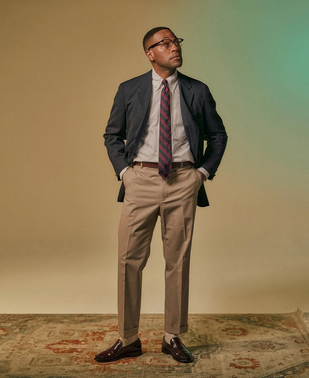 Tropical Wool無結構 Ivy Navy Blazer