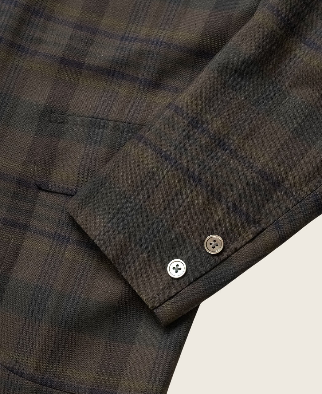 Dark Madras Wool 無結構 Ivy Jacket