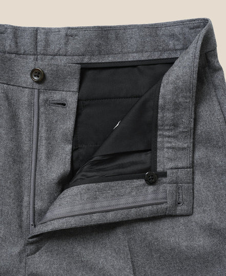 Classic Cut Ivy Saxony Wool 長褲 Gray