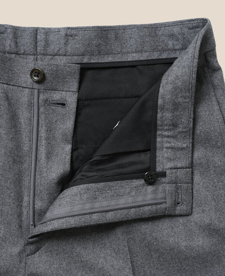 Classic Cut Ivy Saxony Wool 長褲 Gray