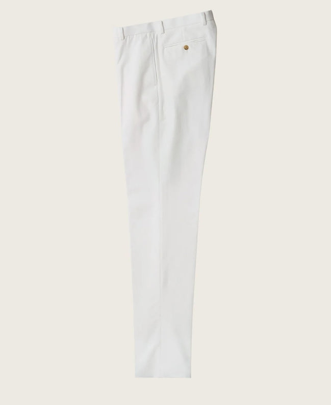 Classic Cut Ivy 高捻棉斜紋長褲 White