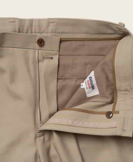 Classic Cut Ivy 高捻棉斜紋長褲 Beige
