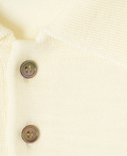 Kamakura Classics 12G 羊毛長袖 Polo White