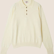 Kamakura Classics 12G 羊毛長袖 Polo White
