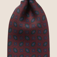 Unpitted Narrow Tie Ancient Madder Silk Red KCQS013AAO
