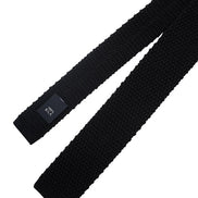 Vintage Ivy Black Knit Tie KMCL011AMS