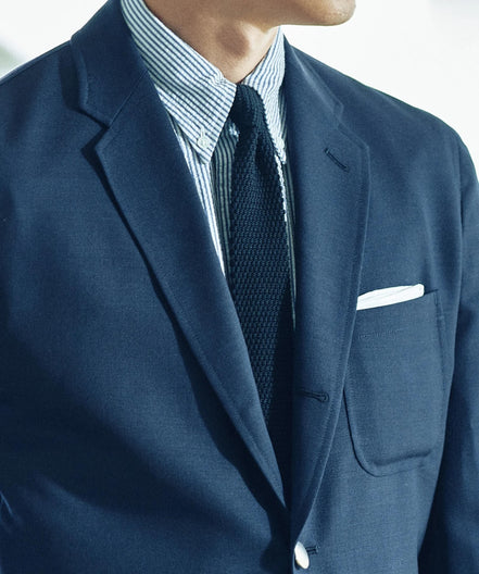 Vintage Ivy Black Knit Tie KMCL011AMS