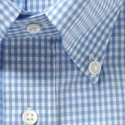 Tokyo Slim Fit - 鈕扣領精織牛津Gingham 格紋免燙襯衫