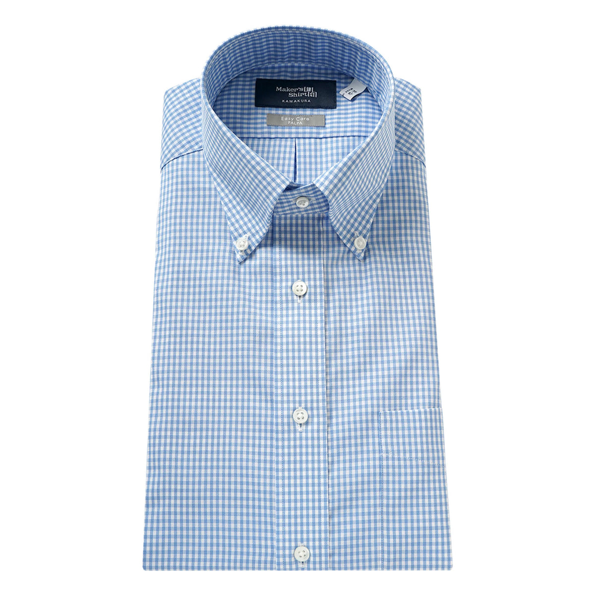 Tokyo Slim Fit - 鈕扣領精織牛津Gingham 格紋免燙襯衫