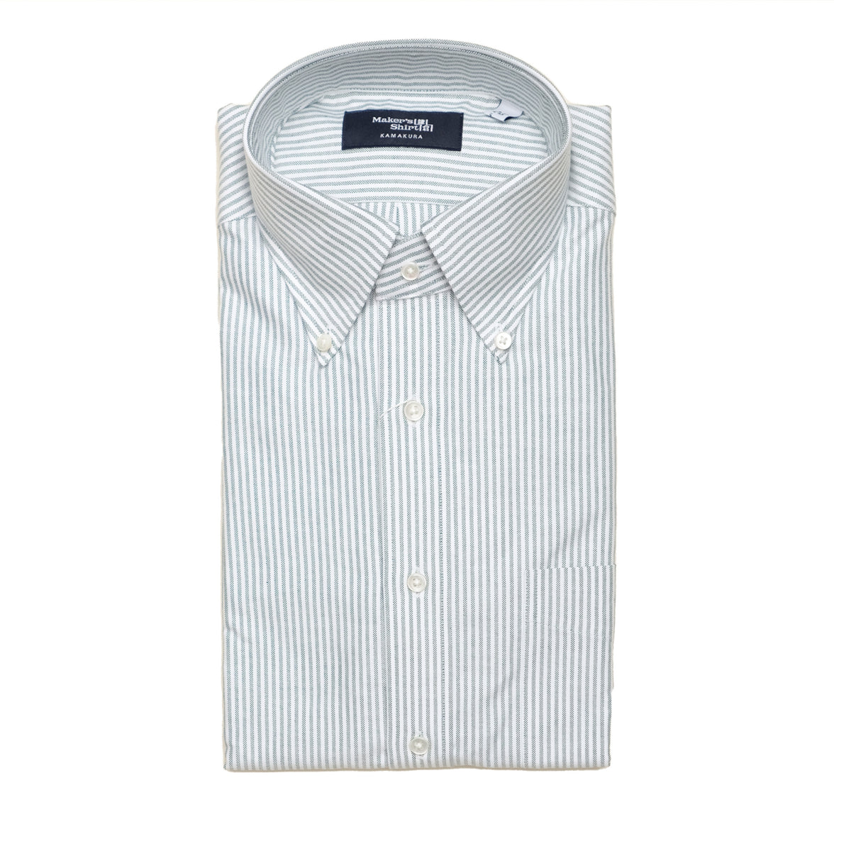 Tokyo Slim Fit - 鈕扣領牛津布條紋襯衫