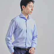 Tokyo Slim Fit - 寬角領斜紋布免燙襯衫
