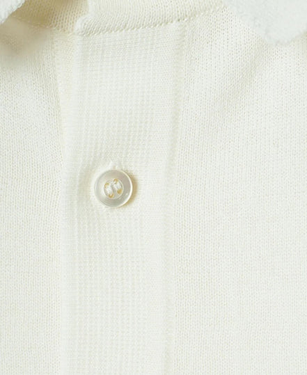 MOONCASTLE Ice Cotton 12G 針織 Polo Off White