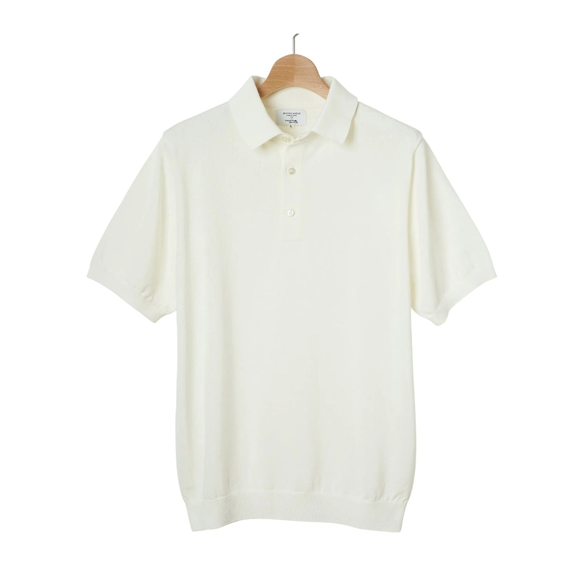 MOONCASTLE Ice Cotton 12G 針織 Polo Off White