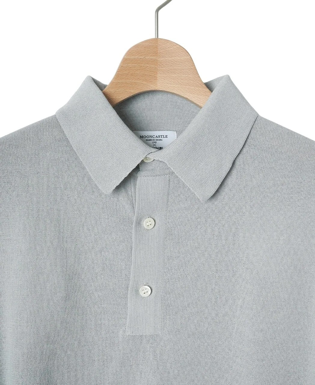 MOONCASTLE Ice Cotton 12G 針織 Polo Gray