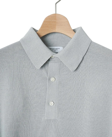 MOONCASTLE Ice Cotton 12G 針織 Polo Gray