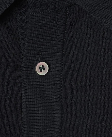 MOONCASTLE Ice Cotton 12G 針織 Polo Black