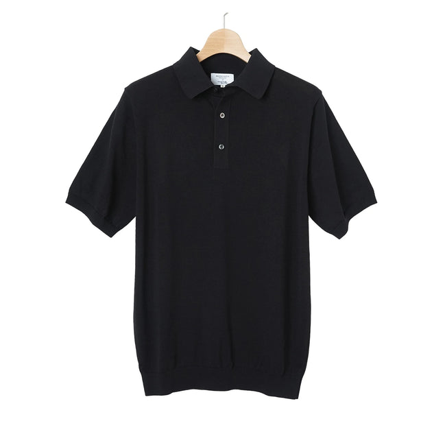 MOONCASTLE Ice Cotton 12G 針織 Polo Black