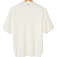 MOONCASTLE 亞麻針織 T-Shirt White