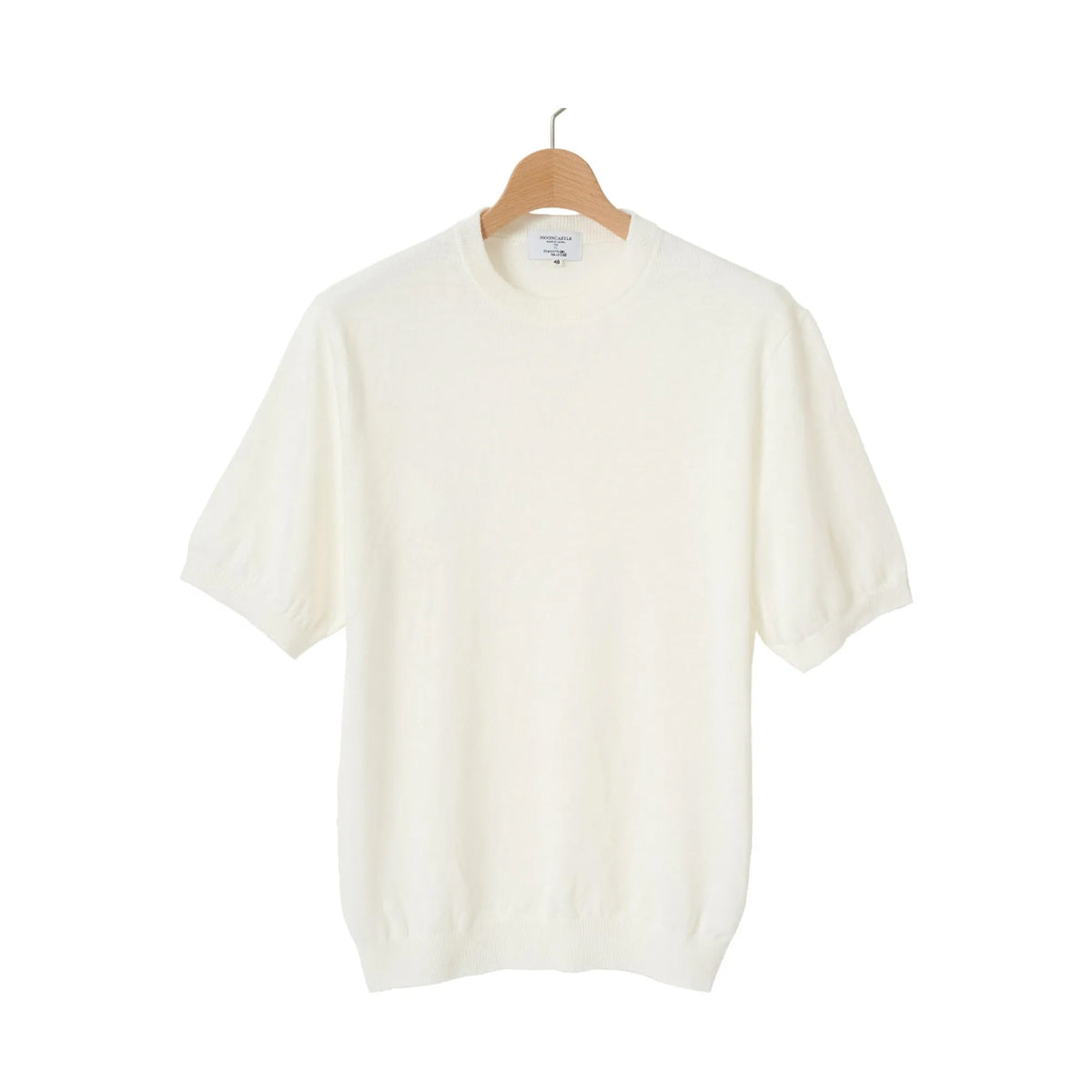 MOONCASTLE 亞麻針織 T-Shirt White
