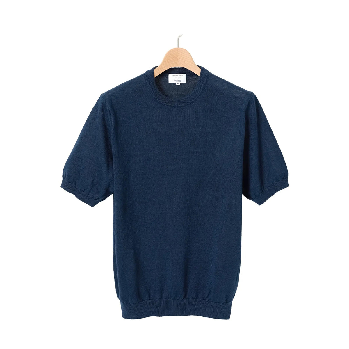 MOONCASTLE 亞麻針織 T-Shirt Navy