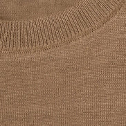 MOONCASTLE 亞麻針織 T-Shirt Light Brown