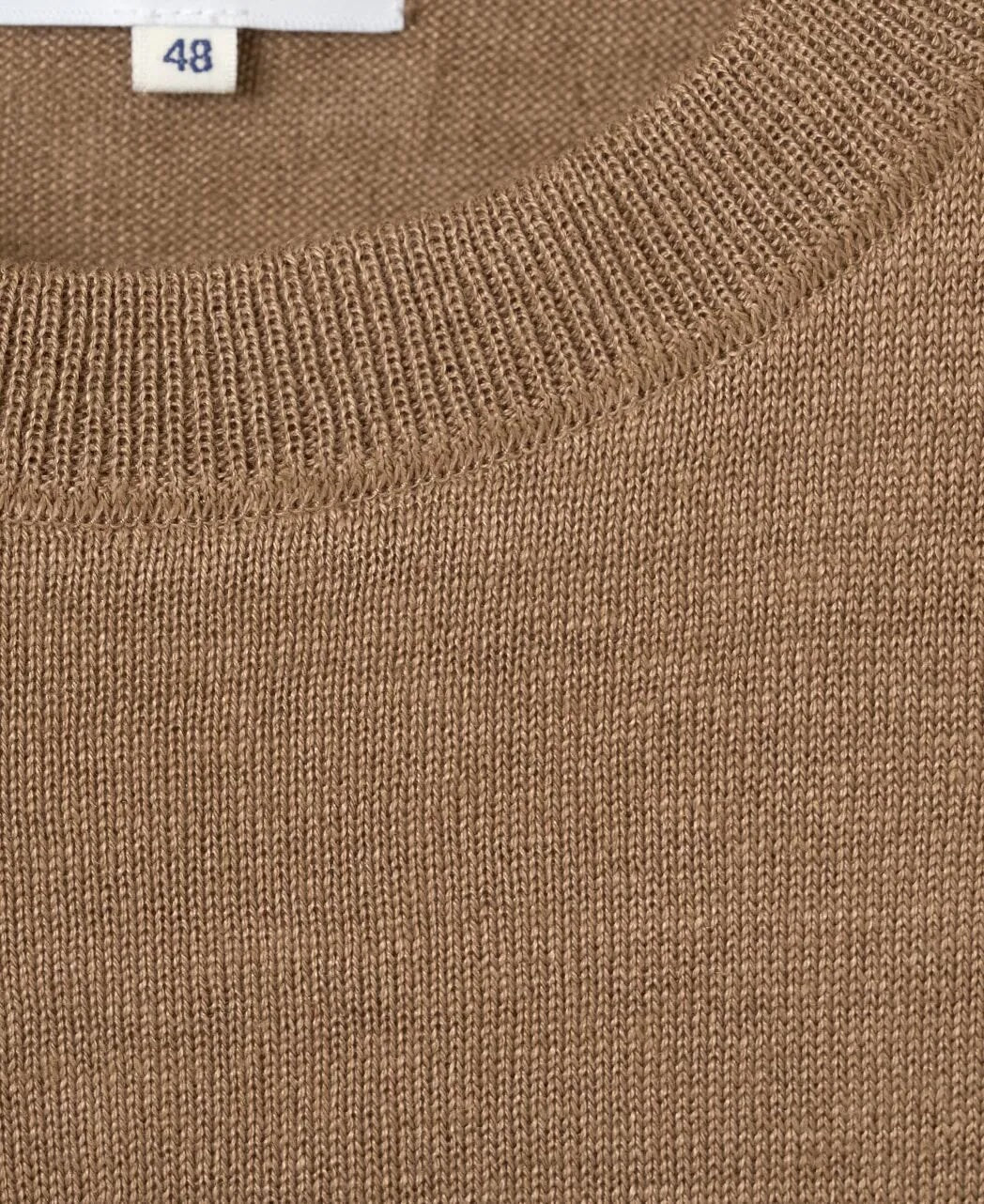 MOONCASTLE 亞麻針織 T-Shirt Light Brown