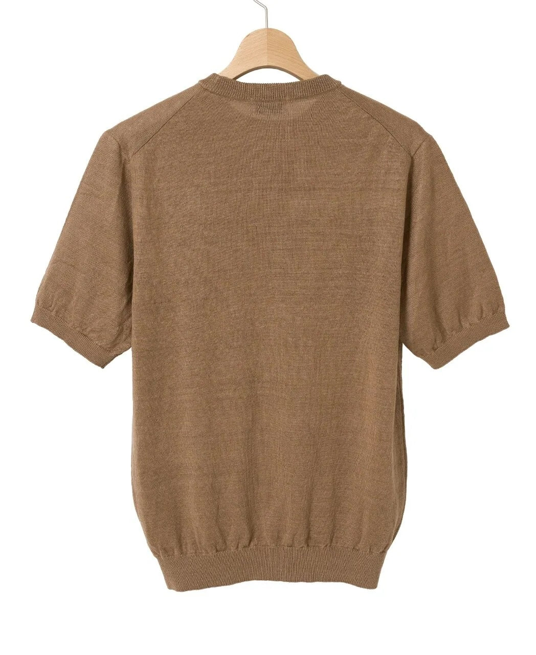 MOONCASTLE 亞麻針織 T-Shirt Light Brown