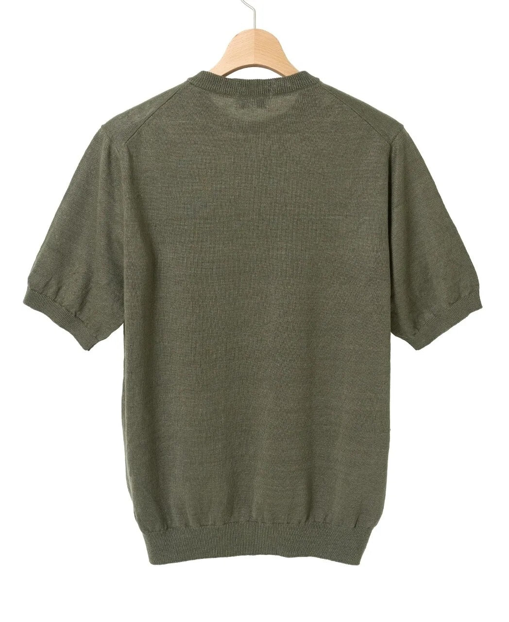 MOONCASTLE 亞麻針織 T-Shirt Green